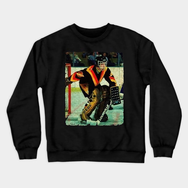 Glen Hanlon - Vancouver Canucks, 1977 Crewneck Sweatshirt by Momogi Project